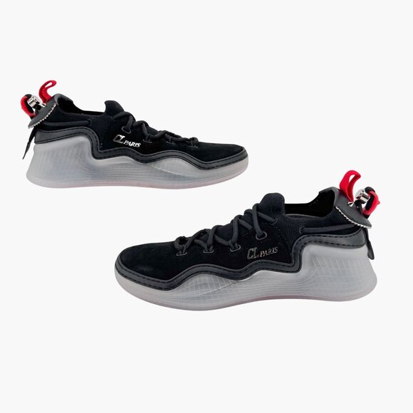 Christian Louboutin Arpoador Black Drawstring Sock Sneakers Size 41 US 11 Women - Picture 8 of 16